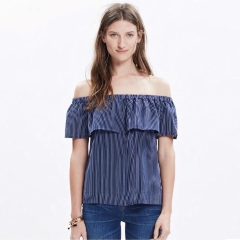 Madewell Silk Off The Shoulder Top